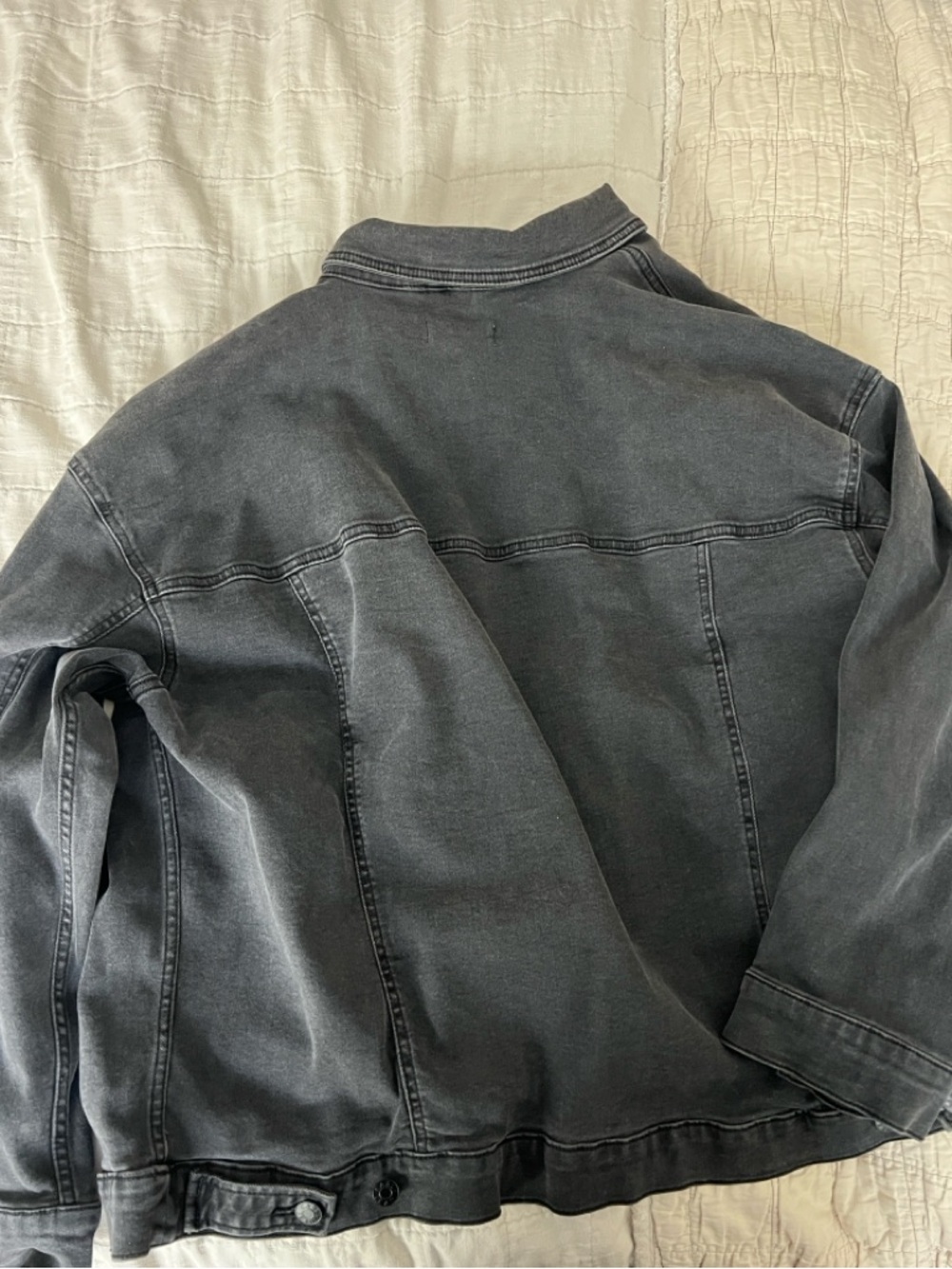 Carly Jean Los Angeles gray denim Hunter Jean jacket - Picture 3 of 4